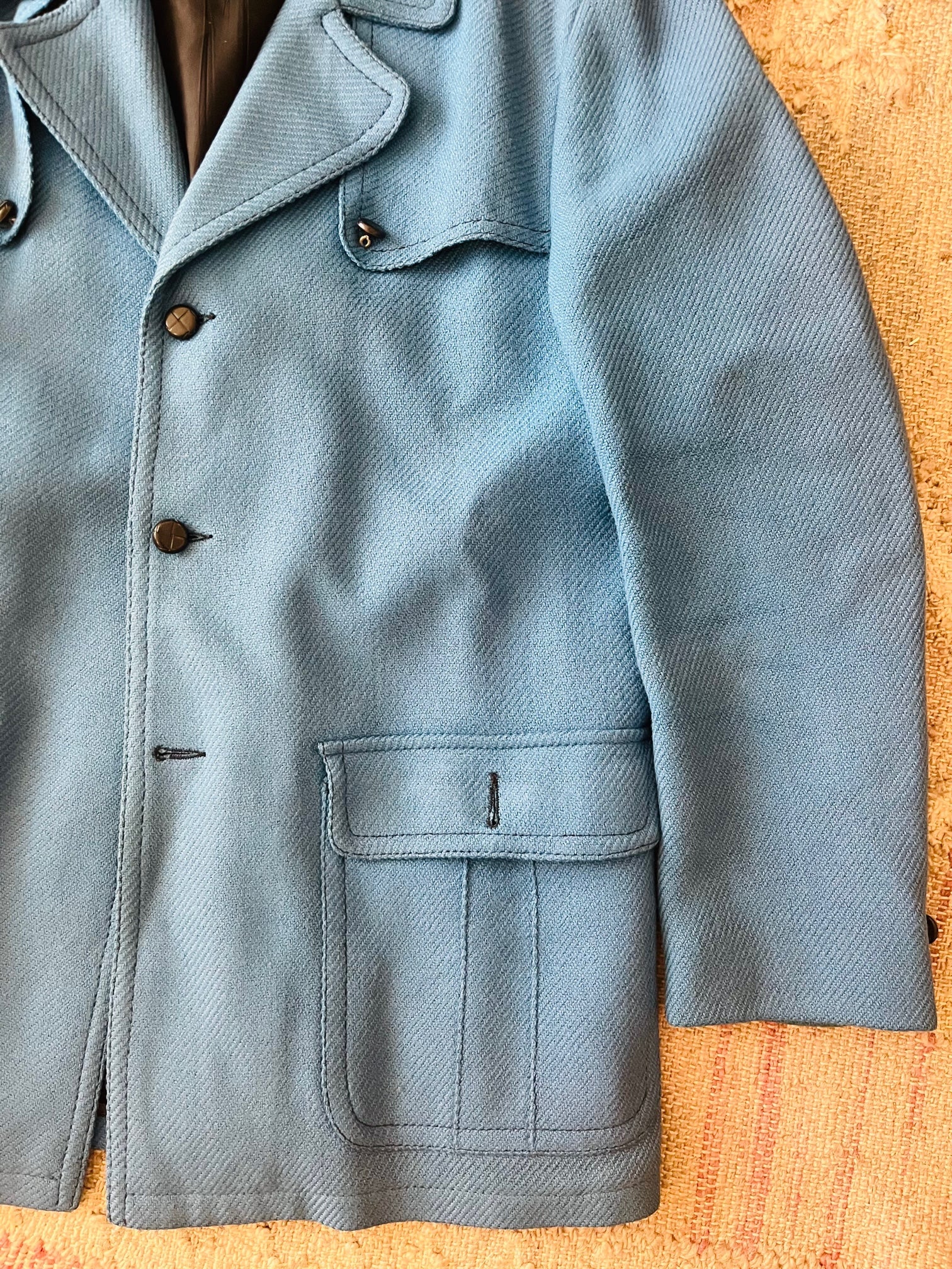 Vintage Brad Whitney Carmel by the Sea California Blue Jacket 